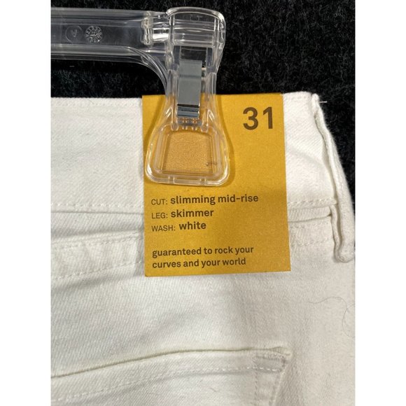 YUMMIE TUMMIE Womens Slimming mid-rise Skimmer White Size W 31" NWT simi_re-sell - Picture 4 of 12